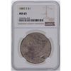 Image 1 : 1881-S $1 Morgan Silver Dollar Coin NGC MS65 Amazing Toning