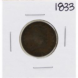 1833 Draped Bust Half Cent Coin