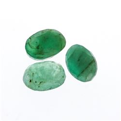 3.56 cts. Oval Cut Natural Emerald Parcel