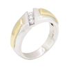Image 4 : 0.26 ctw Diamond Ring - 14KT Yellow and White Gold