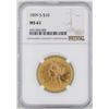 Image 1 : 1899-S $10 Liberty Head Eagle Gold Coin NGC MS61