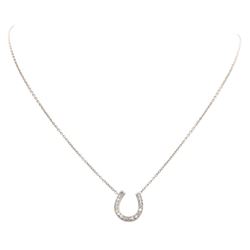 0.40 ctw Diamond Pendant with Chain - 14KT White Gold