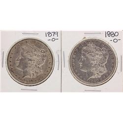 Lot of 1879-O & 1880-O $1 Morgan Silver Dollar Coins