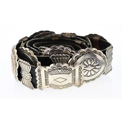 Old Pawn Heavy Stamp Concho Belt