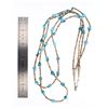 Image 2 : Vintage Heishe Turquoise Multi Strand Necklace