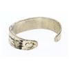 Image 2 : Old Pawn Crushed Turquoise Web Inlay Bracelet
