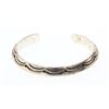 Image 1 : Old Pawn Geometric Etch Design Triangle Bracelet