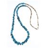 Image 1 : Vintage Turquoise & Heishe Shell Barrel Beads Necklace