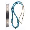 Image 2 : Vintage Turquoise & Heishe Shell Barrel Beads Necklace