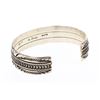 Image 2 : R. Benally Vintage Deep Etch Geometric Design Bracelet
