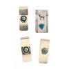 Image 1 : Vintage Turquoise Money Clip Lot of Four