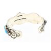 Image 2 : T. Hasteeen Contemporary Freeform Turquoise Row