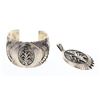 Image 1 : RRS Old Pawn Maze Overlay Bracelet & Pendant Set