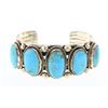 Image 1 : LN Contemporary Turquoise Calibrated Large Stone Row