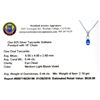 Image 2 : APP: 0.5k Fine Jewelry 0.44CT Oval Cut Tanzanite Over Sterling Silver Pendant With Chain