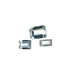 APP: 1.3k 3.32CT Rectangular Cut Natural Aquamarine Parcel