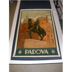 Padova by Marcel Dudovich on Linen
