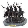 Image 1 : Very Rare Coming Thru The Rye By Frederic Remington- Bronze Reissue