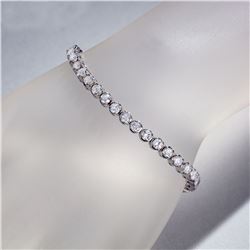 APP: 16.5k *Fine Jewelry 14KT White Gold, 7.00CT Round Brilliant Cut Diamond Bracelet (VGN A-43) (Va