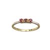 Image 1 : APP: 0.5k Fine Jewelry 14 KT Gold, 0.19CT Red Ruby And Diamond Ring