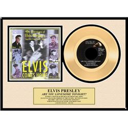 ELVIS PRESLEY ''Are You Lonesome Tonight'' Gold Record