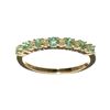 Image 1 : Fine Jewelry, Designer Sebastian 14 KT Gold, 0.59CT Emerald and Round Brilliant Cut Diamond Ring