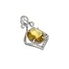 APP: 0.4k Fine Jewelry 2.00CT Oval Cut Citrine/White Sapphire And Sterling Silver Pendant