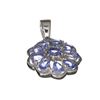 Image 1 : APP: 1.8k Fine Jewelry 1.80CT Mixed Cut Tanzanite And Platinum Over Sterling Silver Pendant