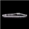 Image 1 : APP: 8.2k *Fine Jewelry 18 kt. White Gold, Custom Made 4.03CT Round Brilliant Cut Diamond Tennis Bra