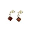 Image 1 : Garnet and Sterling Silver Earrings