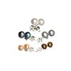 Image 1 : (5) Pair Button Pearl and Sterling Silver Earring Set