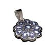 Image 1 : APP: 1.8k 1.80CT Mixed Cut Tanzanite And Platinum Over Sterling Silver Pendant