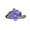 Image 1 : APP: 1.9k Fine Jewelry 1.80CT Oval Cut Violet Blue Tanzanite And Platinum Over Sterling Silver Ring