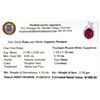 Image 2 : APP: 1.3k Fine Jewerly 4.00CT Oval Cut Ruby And White Sapphire Sterling Silver Pendant