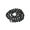 Image 1 : APP: 0.4k 18'' Black Dyed Pearl Strand with Sterling Silver Clasp Necklace
