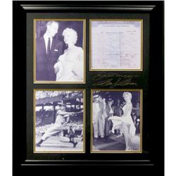 Marilyn Monroe & Dimaggio - Plate Signatures