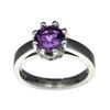 Image 1 : APP: 0.5k Fine Jewelry Designer Sebastian, 1.19CT Round Cut Amethyst And Sterling Silver Ring