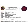 Image 3 : APP: 2.8k 10.58CTCT Oval Cut Ruby Gemstone