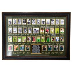 Very Rare Plate Signed Masters Golf Champions With Cards