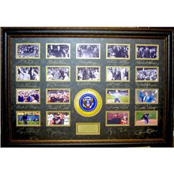 Presidental First Pitch Taft-Obama Engraved Signatures