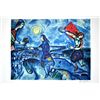 Image 1 : MARC CHAGALL (After) Lovers Over Paris Print, I7 of 500