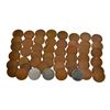 Image 2 : 50 Assorted 1909 - 1958 Wheat Pennies Coin
