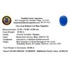 Image 2 : APP: 2k 39.98CT Oval Cut Blue Sapphire Gemstone