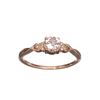 Image 1 : APP: 0.7k Fine Jewelry, Designer Sebastian 14 KT Gold, 0.48CT Round Cut Morganite And Diamond Ring