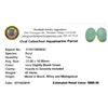 Image 2 : APP: 1k 49.44CT Oval Cut Cabochon Greenish Blue Aquamarine Parcel