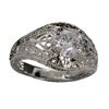Image 1 : APP: 0.7k 0.33CT Round Cut Swiss Cubic Zirconia And Sterling Silver Ring