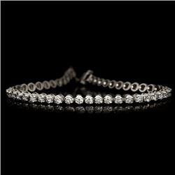 APP: 7k *Fine Jewelry 14KT White Gold, 3.00CT Round Brilliant Cut Diamond Bracelet (VGN A-38) (Vault