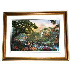 Rare Thomas Kinkade Original Ltd Edt Numbered Lithograph Plate Signed Framed ''Jungle Book''