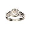 Image 1 : APP: 0.8k Fine Jewelry 0.05CT Round Cut Diamond And Platinum Over Sterling Silver Ring