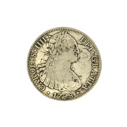 Extremely Rare Early Date 1798 Portrait Reales Very Rare - Great Investment